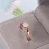 Kinel Simple Fashion Rose Gold Wedding Rings For Women