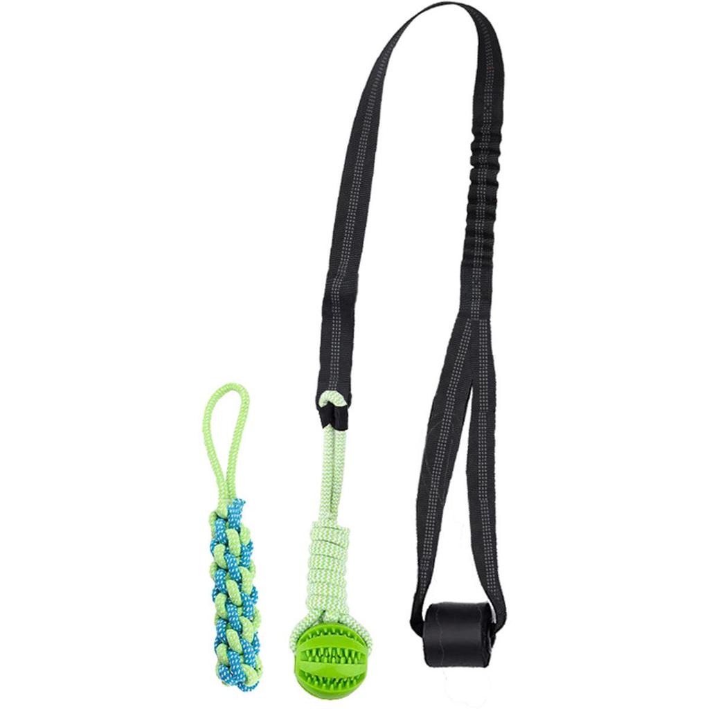 Interactive Dog Teething Toy: Tug-of-War Rope with Bite Ball and Night Light, for Indoor or Outdoor Play