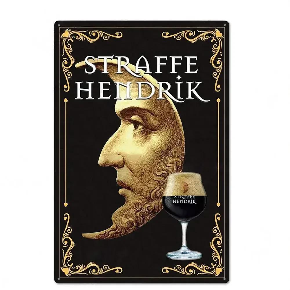 Beer Brand Tin Painting Plaque | Vintage Metal Sign for Bar, Club & Home Decor