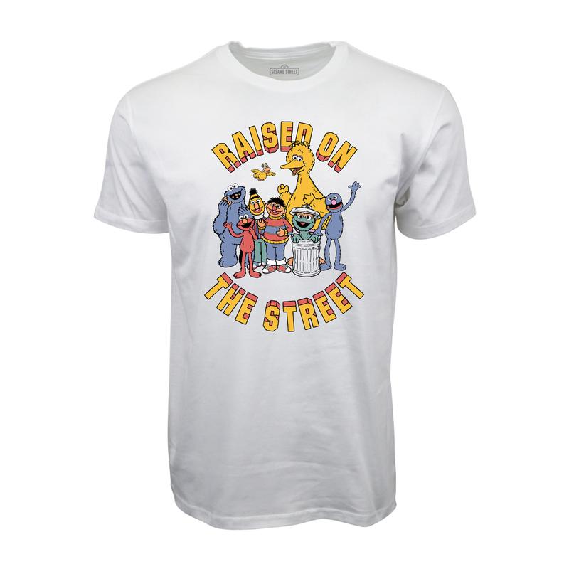 Sesame Street Raised On The Street Graphic Unisex T-Shirt S