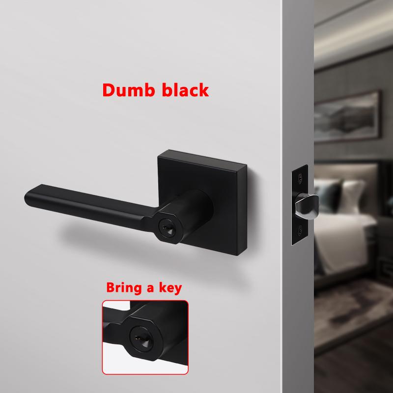 American Bathroom Door Lock Bathroom Keyless Three-pole Hand Lock Home Bedroom Door With Key Door Handle Spherical Lock Doorknob