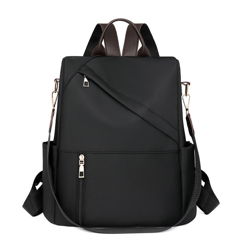 

Женский рюкзак большой вместимости, сумка двойного назначения через плечо, рюкзак с защитой от кражи чёрный