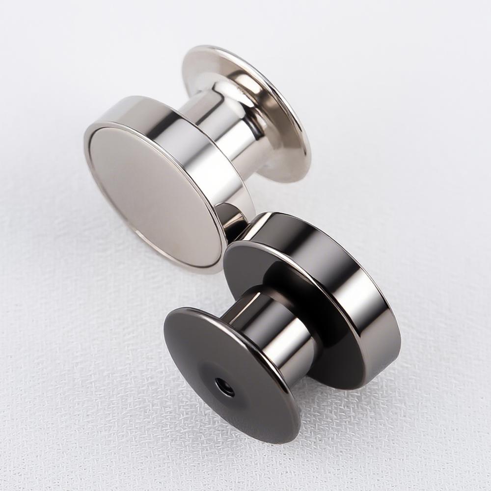 10Pcs Magnetic Clasp Brooch Locking Pin Backs Metal Pin Back Locking Pin Keepers Locking Clasp DIY Brooch Badge Jewelry Making