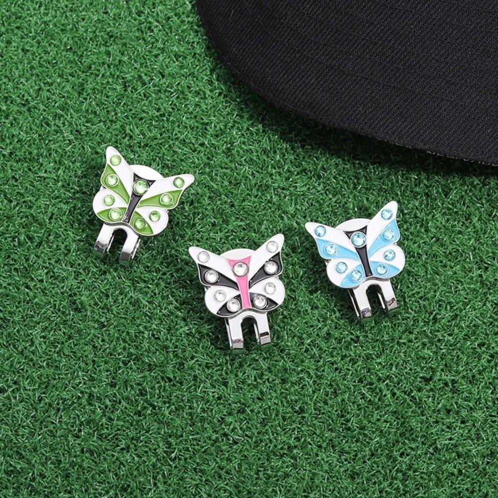 Magnetic Golf Cap Clip Butterfly Shape Golf Hat Marker Golf Ball Marker  Baseball Hat