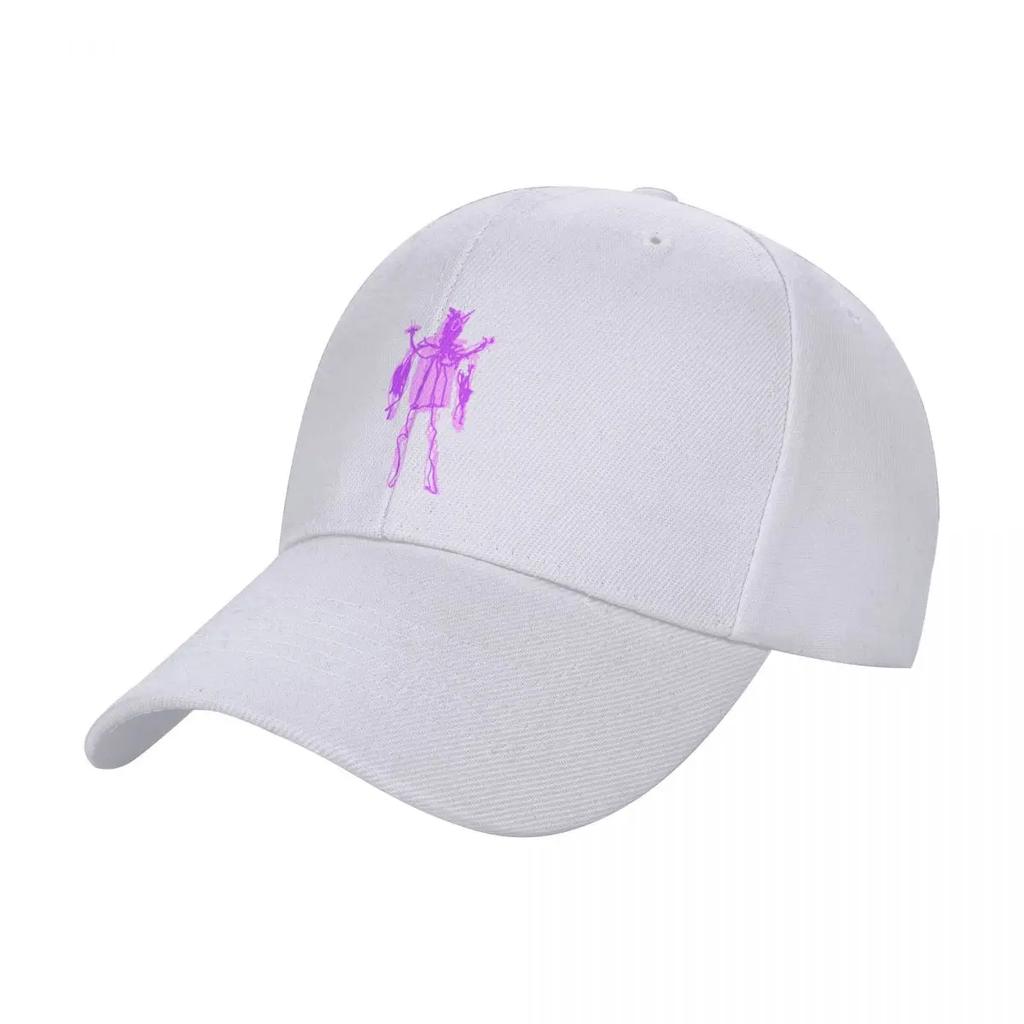 Purple Destroyer Robot Baseball Cap Icon Fishing Cap Snapback Cap Custom Unisexs Womens