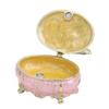 Dressing Table Shaped Trinket Box Decorative Hand Painted Metal Enamel Jewelry   for Rings Bracelets