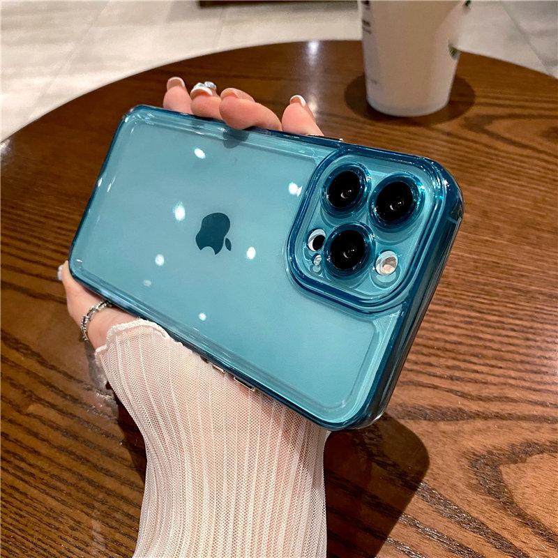 Transaprent Acrylic Soft Phone Case For Iphone 13 Pro Max 11 12 Xs Max X Xr 7 8 Plus 13pro 11 Shockproof Bumper Clear Back Cover