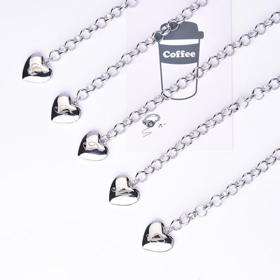 Adjustable Polished Smooth Edge Electroplating Ornamental Decoration Delicate Heart 26 Letters Alphabet Initial