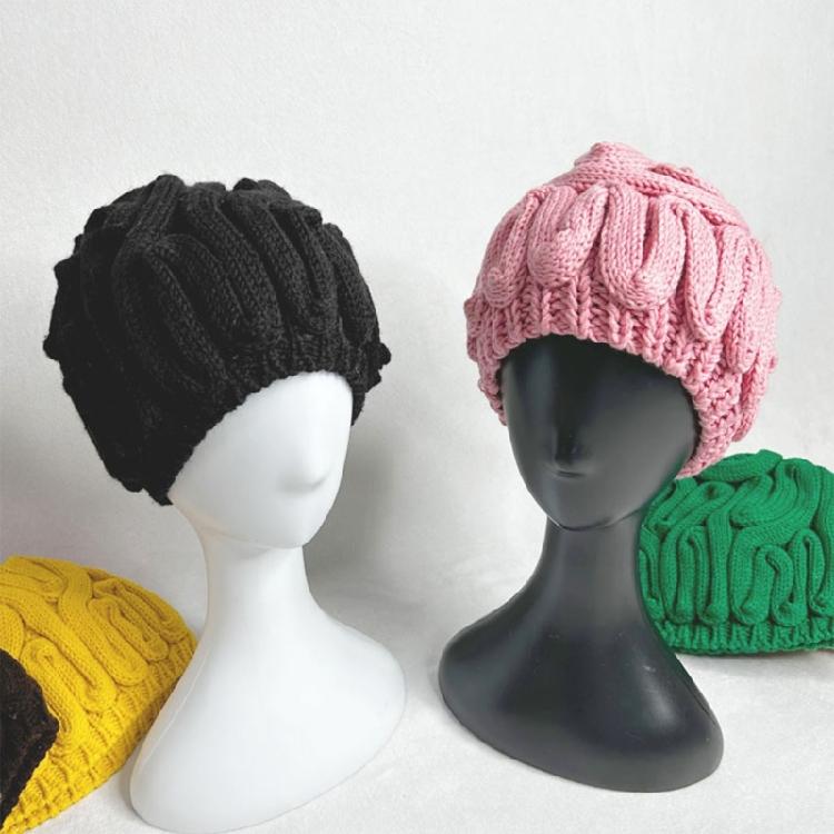 Winter Warm Novelty Hat for Adult Cerebrum Hat Pullover Skull Hat for Outdoor Activity Halloween Dressingup Headwear