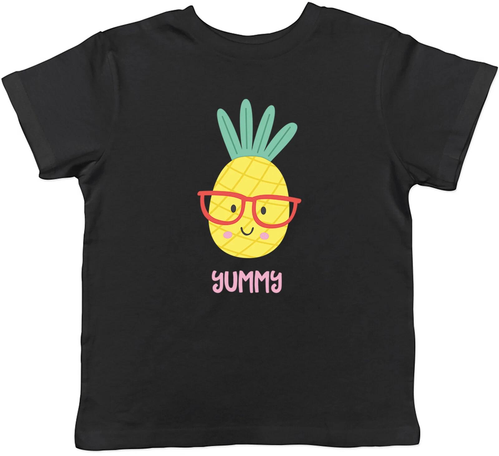 

Cute Nerdy Pineapple Kids T-Shirt Yummy Sweet Tropical Fruit Children Boys Girls 150