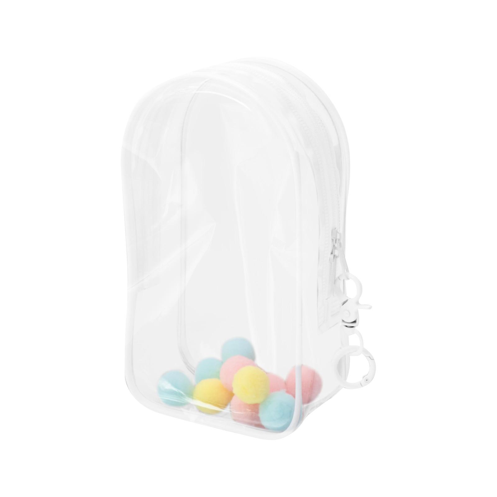 

Защитный чехол из ПВХ-резины, Высокопрозрачная анимированная периферийная хлопковая кукла, сумка для прогулок One Size белый