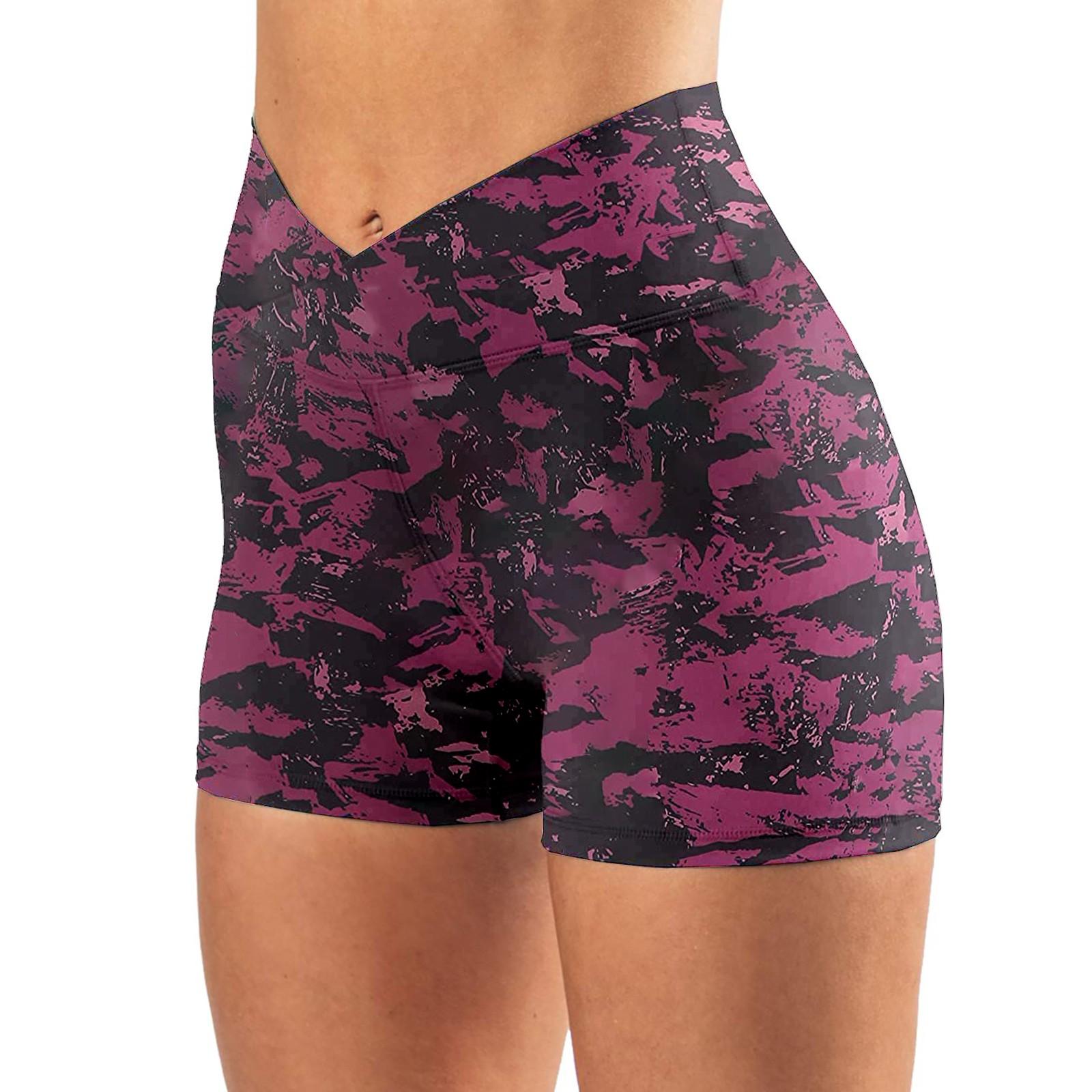 

Шорты для темперамента. Облегающие штаны для йоги. Спортивные штаны. Нижние штаны. M фиолетовый