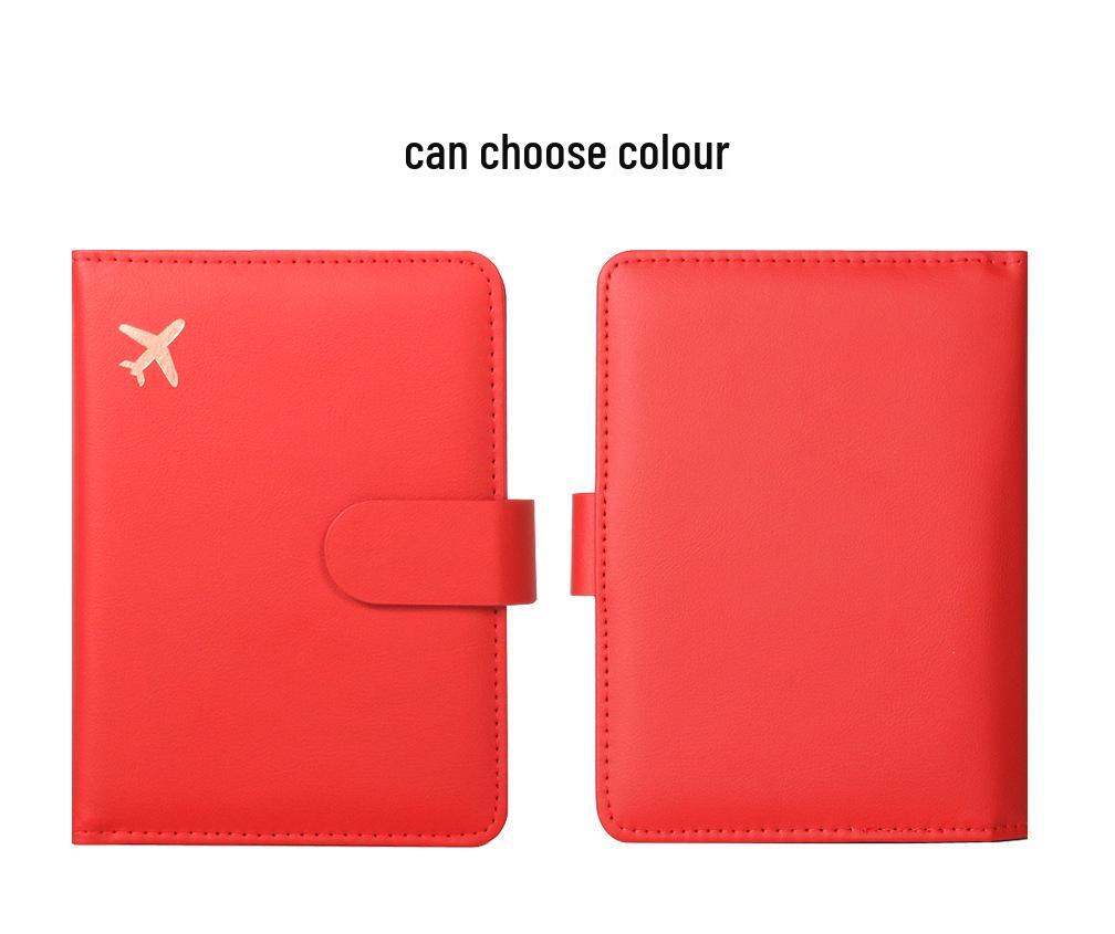 Portable Multi-Functional RFID Passport Holder with Multi-Card Slots, PU Leather, Cross-Border Ticket Protector