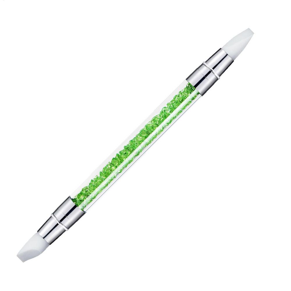 Doubl Ended Silicone Sculpture Pen Sculpture Dotting Pen Silicone Nails Art Brush Manicure Carving Pen DIY Manicure Tools