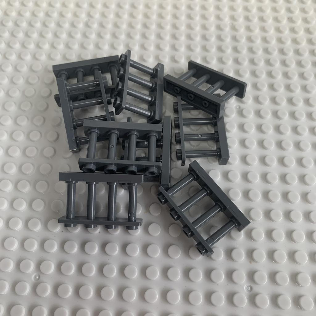 20PCS 1x4 Railing Castle Fence Building Block Accessories City Street View Figures Scenes Model Bricks Toy for Children