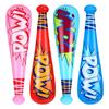 4pcs Colorful Inflatable Baseball Bat Toys for Summer Pool Parties Birthday Celebrations Fun Carnival Water Game Supplies