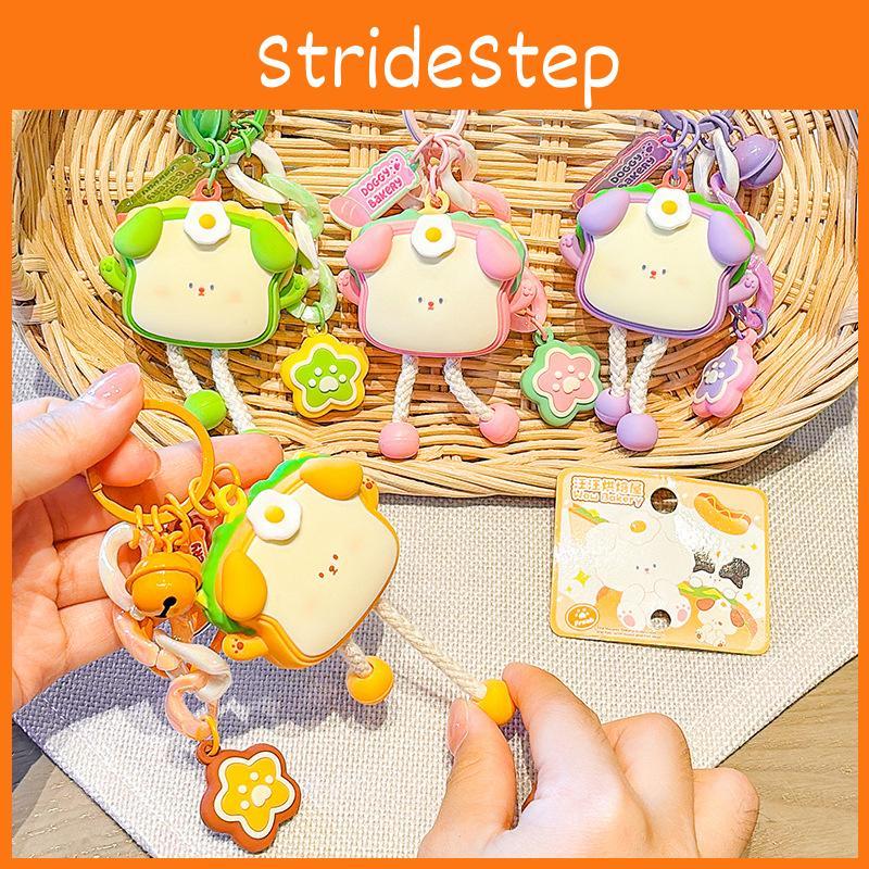 Dog Cartoon Cute Toast Resin Keychain Ideal For Car Keys And Unique Gift Ideas