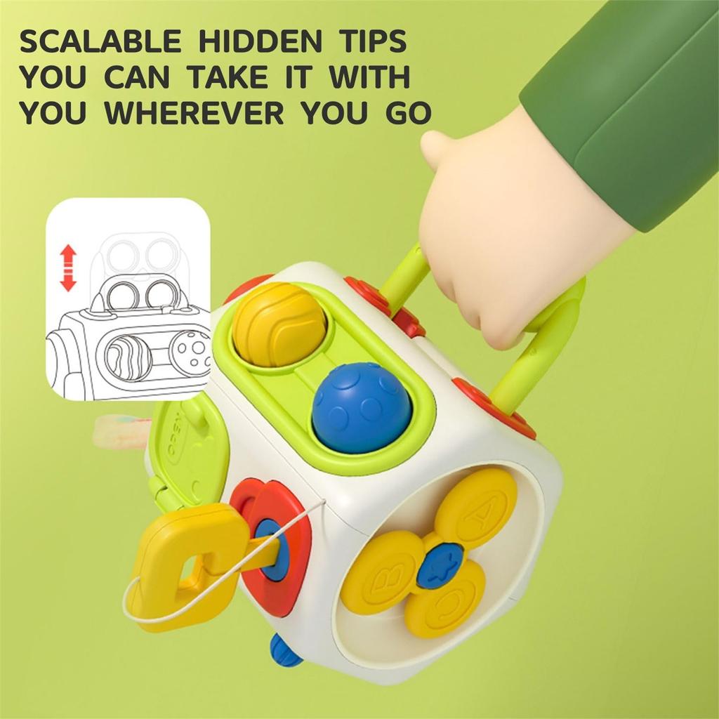 Baby Finger Training Busy Ball Toy Puzzle Early Education Multifunctional Hand Held Ball Polyhedral Busy Ball