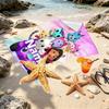 Custom Name Personalized Gabby's Dollhouse Print Beach Towel, for Trip Camping Beach Party Home Decor, Birthday Gift for Family & Friends