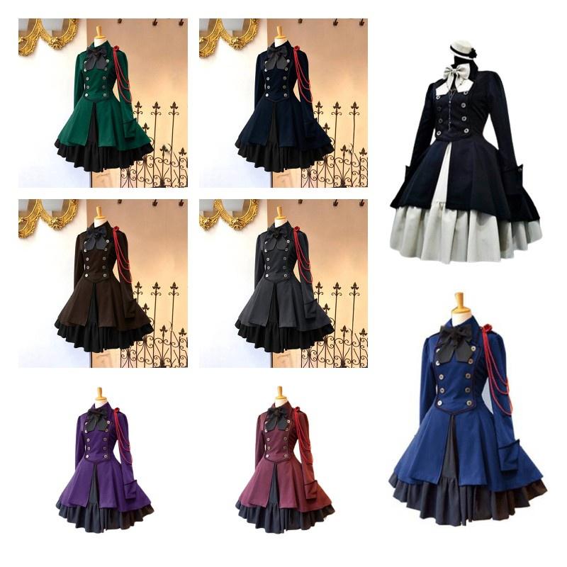 Medieval Renaissance Vintage Butterfly Long Sleeve Cosplay Dress
