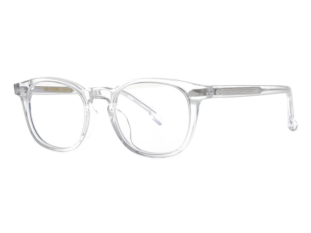 Alloaiweeo [Aloxrounz] Ar7002A C3 Vintage Frame Clear Transparent Horn-Rimmed Glasses