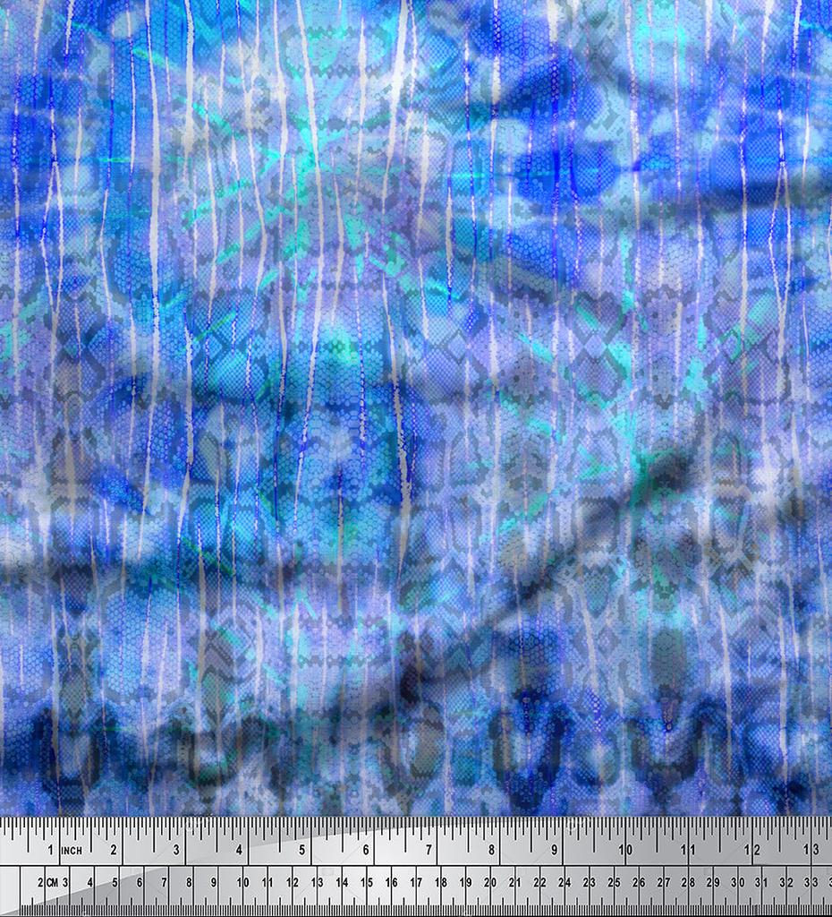 Soimoi Japan Crepe Satin Stoff Tie & Dye Panel Dekor Stoff bedruckt Meter 42 Zoll