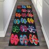 Vibrant Money-Printed Runner Rug Creative Home Decoration Bedside Carpets Zippered Money Bag Art Hallway Entryway Carpet