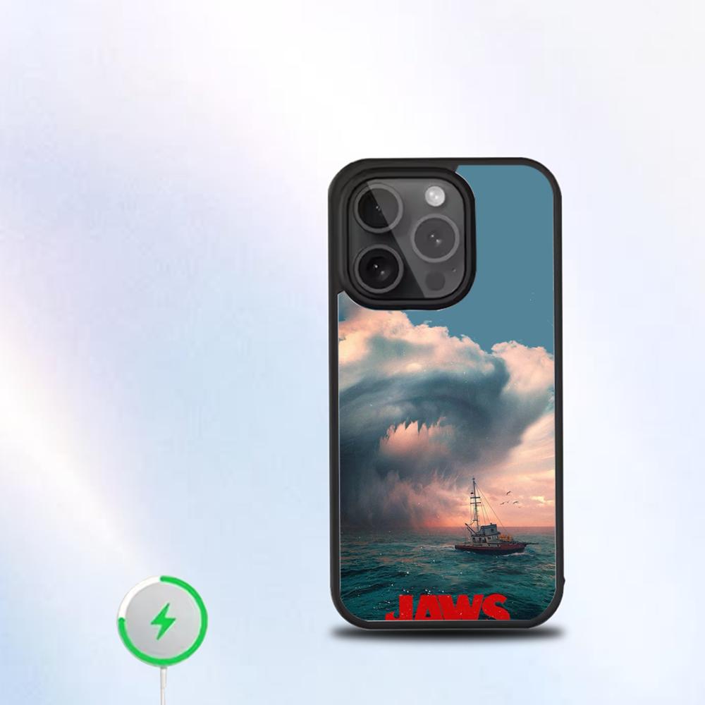 Jaws Movie Phone Case For IPhone 16 15 14 13 12 11 Pro Mini Max Soft Magnetic Cover