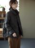 Women's Short Stand Collar White Duck Down Jacket - Loose Fit, Commute Style