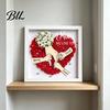 Shatterproof Acrylic Frame Personalized Mommy I Love You Flower Shadow Box Custom Names Holding Hands Gifts for Mom Grandma from Daughter or