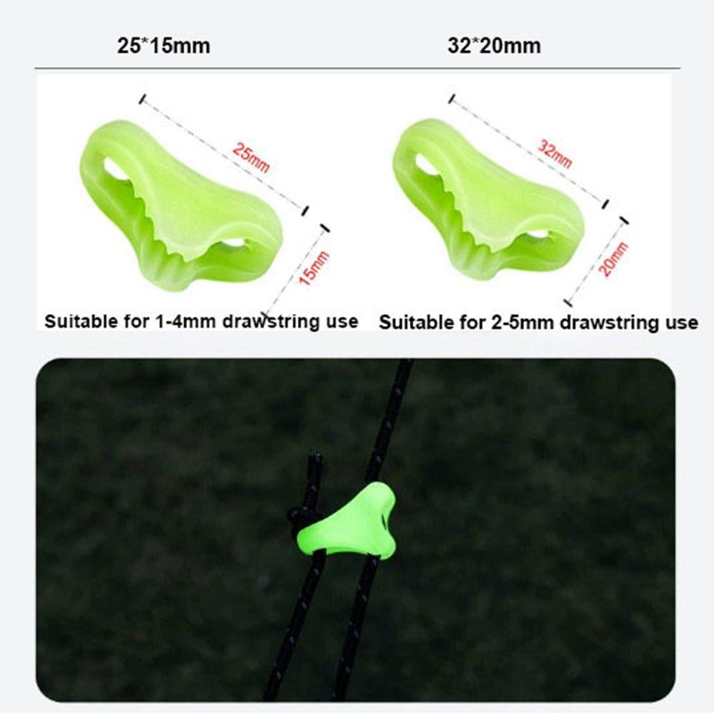 4mm/6mm Outdoor Tent Guyline Ropes with Adjuster Tensioner Camping Accessories Reflective Camping Guy Lines 4M Length
