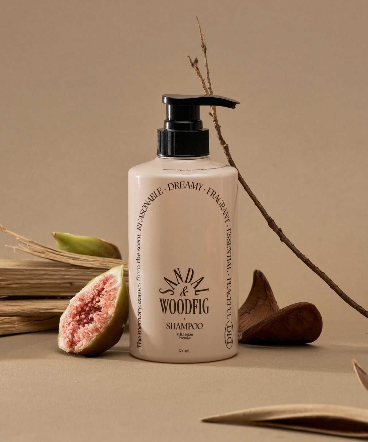 Milk Protein Intensive Shampoo Sandalwood Fig 500ml + [Gift] Shampoo Sachets 6ml (4 Types)