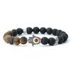 New Men Strand Bracelet Classic Fatima Braclet Natural Volcanic Rock Braslet Meditation Tibetan Brazalete Armband Herren Pulsera
