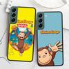 Curious G-Georgeser-m-Monkeis Phone Case For Samsung Galaxy S22 S25 Ultra S21 S10 Plus S26 Edge S20 S23 S24 FE Cover Silicon