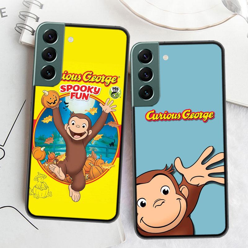 Curious G-Georgeser-m-Monkeis Phone Case For Samsung Galaxy S22 S25 Ultra S21 S10 Plus S26 Edge S20 S23 S24 FE Cover Silicon