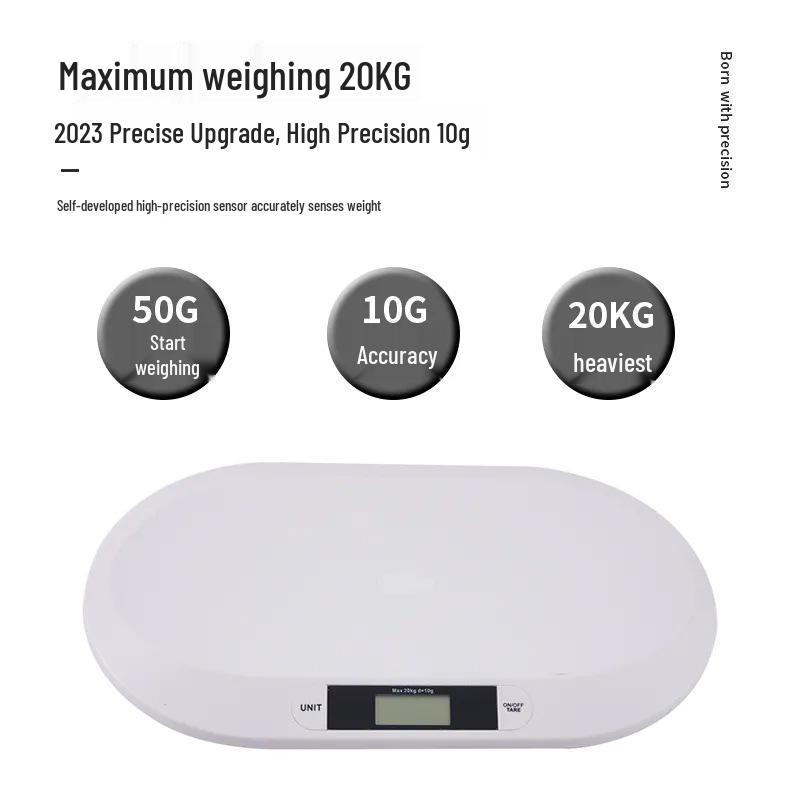 

Electronic Baby and Pet Scale - 20kg Capacity for Newborns and Pets
