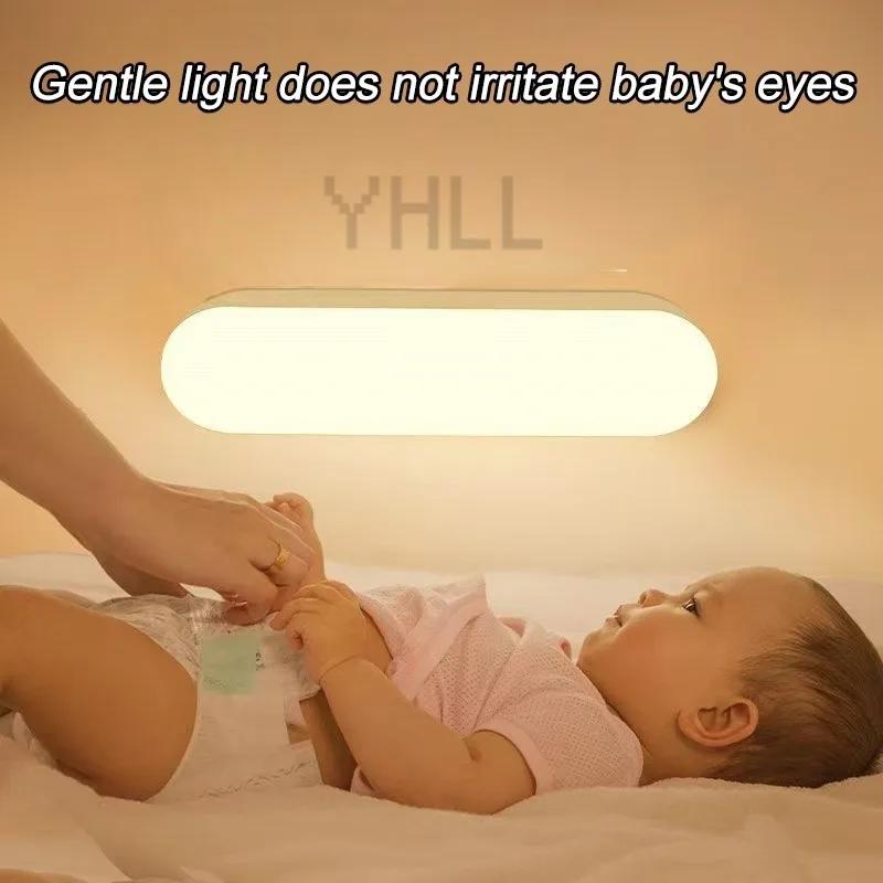 Noční světla Bezdrátová LED lampa se senzorem pohybu Dobíjecí přes USB Magnetická Pro šatnu Pokoj Šatník Kuchyň Chodbu Trubicový detektor Žárovka