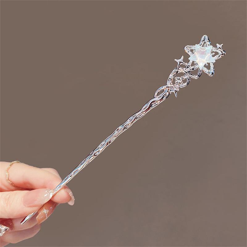

Vintage Moonstone Star Moon Hair Sticks For Women Girls Chinese Style Tassel Hair Chopsticks Exquisite Hair Accessories Gifts