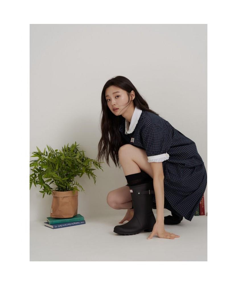 Binpolleidiseu [Hunter] Small Tartan Check Skirt-Like Shorts Navy (Bf6625K02R)