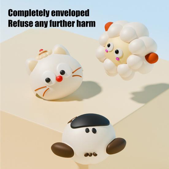 4Pcs Cartoon Animal Furniture Corner Protector Anti-collision Baby Proof Self-adhesive Table Desk Right Angle Sharp Edges Corner Guard Bumper