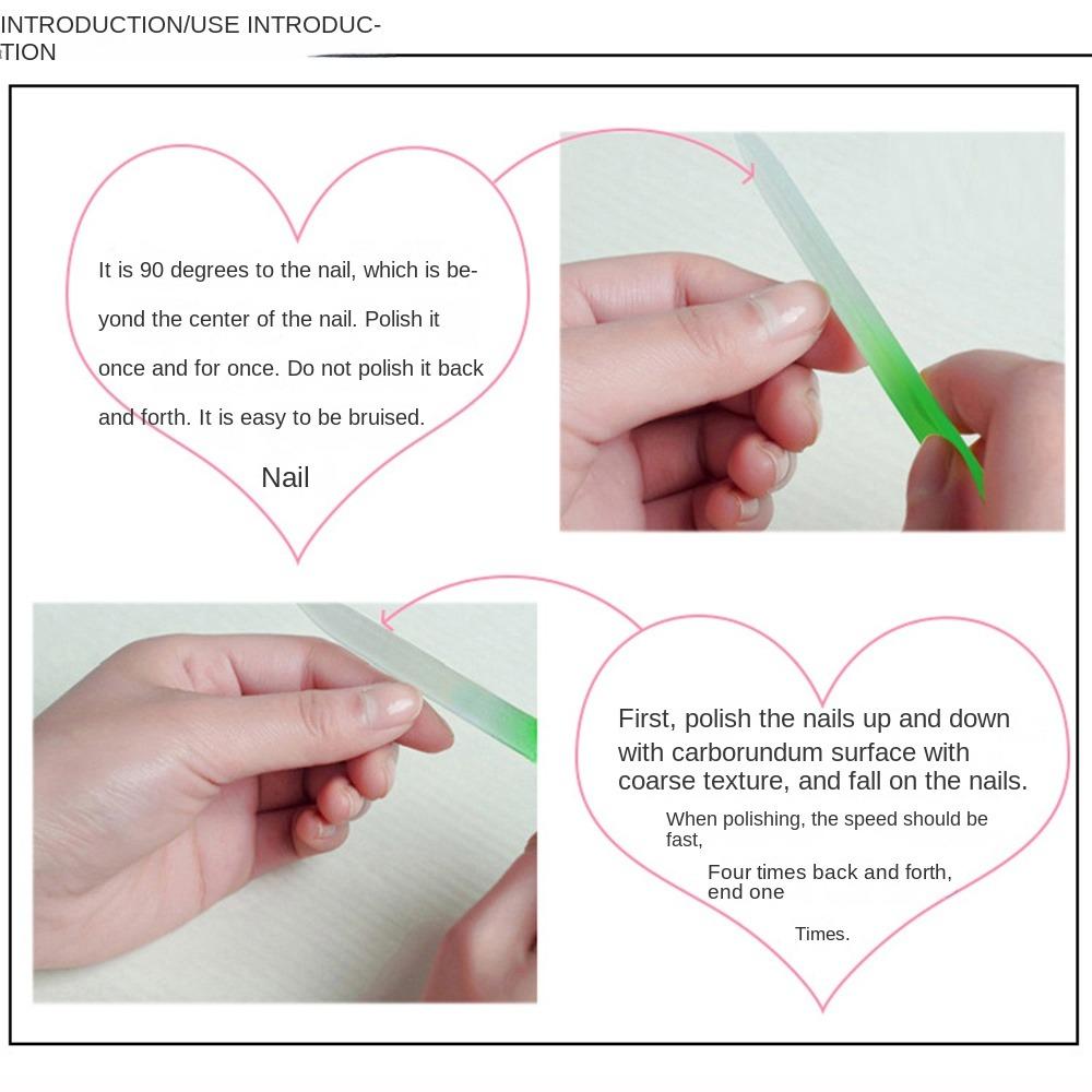 Colorful Nail Polishing Strip Nano Glass Polishing Stick Compact Nail File  Nail Salon