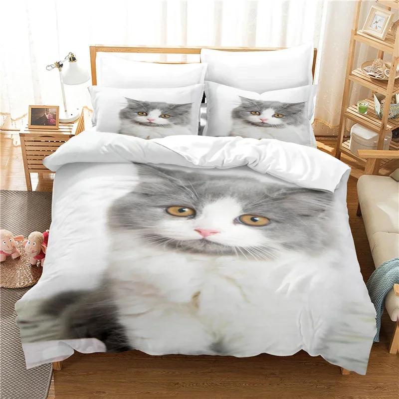 Cartone Animato Gioco Carino Aphmau con Ali Set Letto Ragazzi Ragazze Misura Singola Queen King Copripiumino Federa Letto ragazzi Adulti