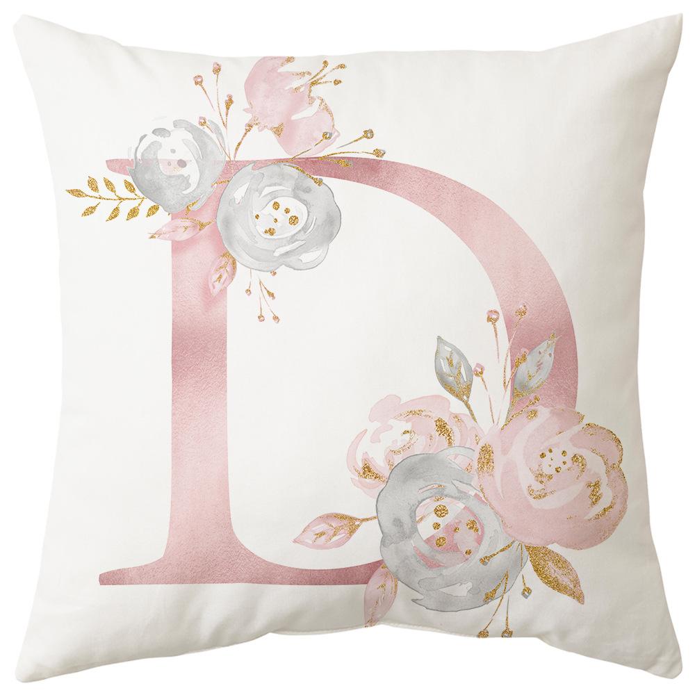Pillow Cover Letter Valentine's Day Living Room Sofa Pillow Car Waist Pillow Pillow Cover Bedroom