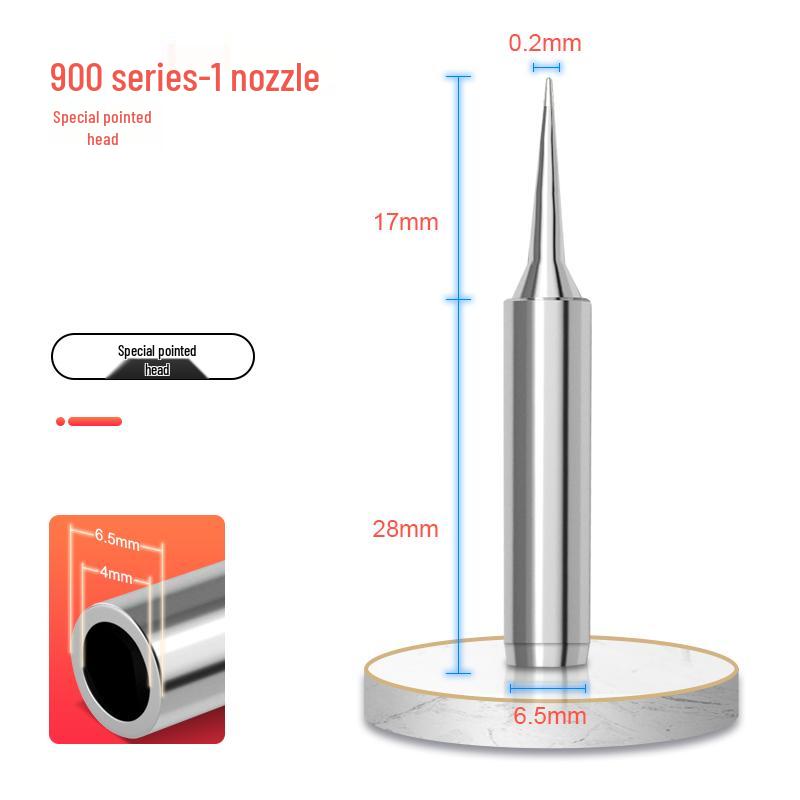 900 High Temp 400°C Soldering Iron Tip for 936 Station - Internal Heat, Constant Temp, K Horseshoe Tip