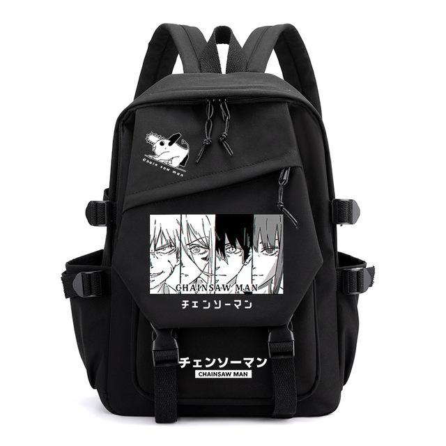 Chainsaw Man Anime Men'S And Women'S Backpack Cosplay Student School Bag Computer Travel Leisure