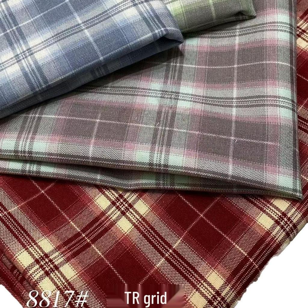 Spring-Summer Women's Plaid TR Fabric JK Skirt Pants & Children's Wear