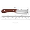 2-in-1 Kitchen Tool: Wooden Handle Scallion Slicer, Shredder, Bottle Opener, Peeler, Fruit & Vegetable Cutter