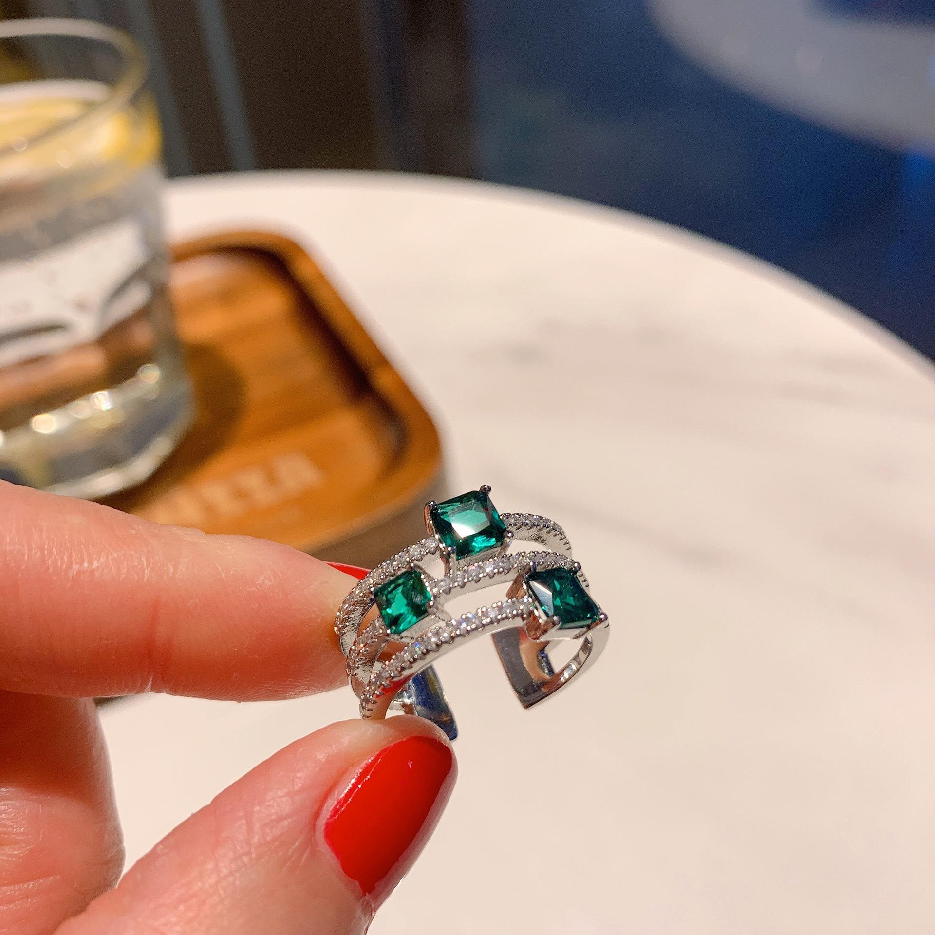 

2021 Новое винтажное женское розовое бриллиантовое кольцо Founder 5X5 Модное ювелирное сокровище Founder 5X5