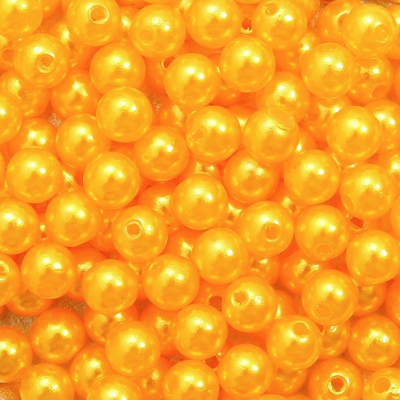 DIY Acrylic Pearl Beads: Round, Loose Beads for Handmade Jewelry Accessories, Bracelets, Necklaces, and Earrings.