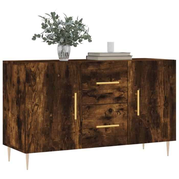 VidaXL Buffet chêne fumé 100x36x60 cm bois d'ingénierie 828161